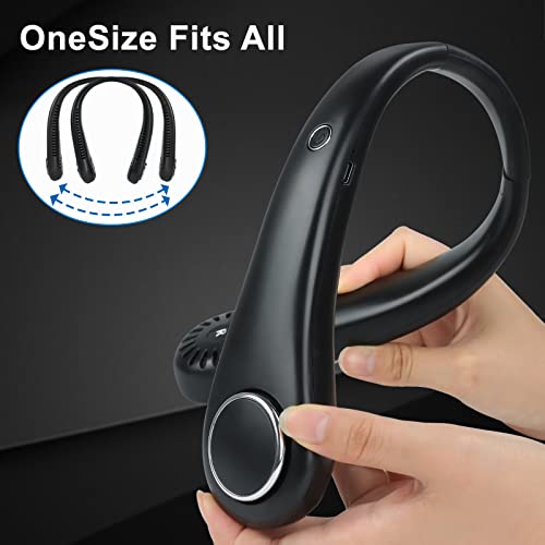 Dreamy Cubby Neck Fan Personal Fan Bladeless Fan Neck Fans Portable Rechargeable Wearable Travel Fan Hands Free Fan With 4000 Mah Battery Usb Powered 360°Cooling 3 Speeds For Travel, Hiking, Outdoors #TOP3
