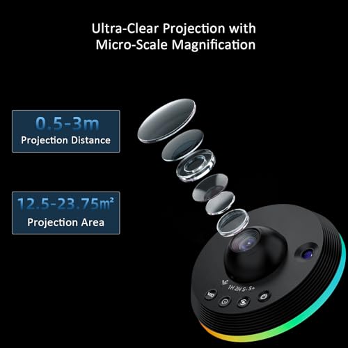 Ainael TKQ Galaxy Projector, Star Projector Planetarium Night Light Lamp Ceiling Space Starry Sky Projector thumb #1