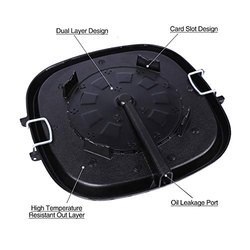 REDCAMP Korean BBQ Grill Pan with Maifan Stone Coated Surface, Non-Stick Smokeless Stovetop Barbecue Grill Plate for Indoor Outdoor 12.5" - Image 5