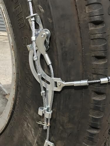 TireChain.com 2316 10.00-20, 10.00 20 Cable Tire Chains with Cam Set of 2