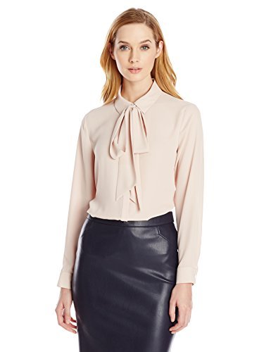 Vince Camuto Women's Long-Sleeve Tie Neck Blouse