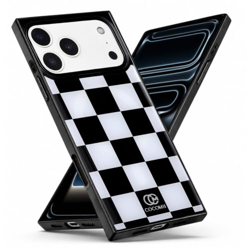 Image of COCOMII Rectangle for iPhone 18 Pro /17 Pro Case, Monochrome Checkered