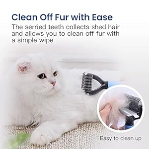 Potaroma Versatile Pet Grooming Brush, Double Sided Shedding and Dematting Undercoat Rake, Reduces Shedding by up to 95% Professional Deshedding Comb Tool for Dogs and Cats (Medium)