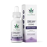 GreenMed Dream Hemp Oil + Valerian Dietary Supplement – Ultimate Relaxation Formula – 100%...