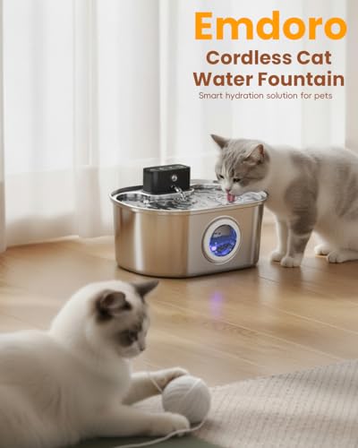 Bomba de fuente para gatos ultra silenciosa que soluciona fallos en dispensador 3.2L 3