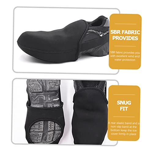 Cubiertas para zapatos de ciclismo BESPORTBLE, 4 pares, para invierno, cálidas, cortaviento y resistentes al agua, para hombre y mujer miniatura 7