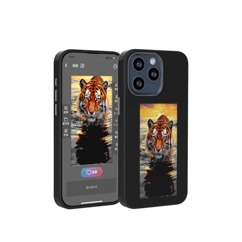 BLOSSOMLIFE DIY E-Ink Handyhülle für iPhone 13, 14, 15 Pro Max, App-Bedienung, intelligente Foto-Rückprojektion, Customiza-Handyhülle, sofortige Anzeige von Fotos, Rückabdeckung (für iPhone 13, BLOSSOMLIFE DIY E-Ink Handyhülle für iPhone 13, 14, 15 Pro Max, App-Bedienung, intelligente Foto-Rückprojektion, Customiza-Handyhülle, sofortige Anzeige von Fotos, Rückabdeckung (für iPhone 13,