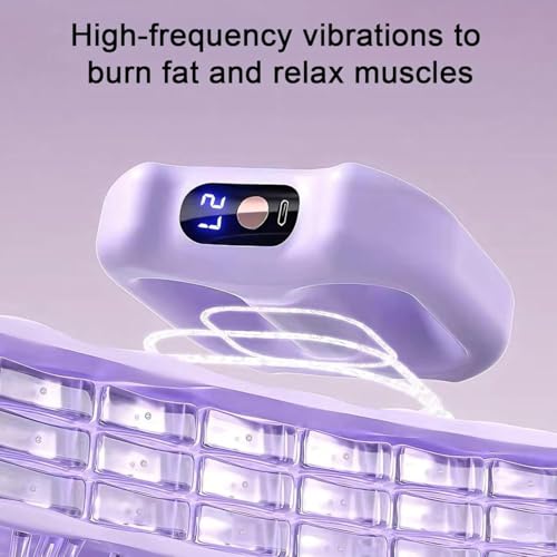 Image of Belly Fat Burner Electric Abdominal Slimming Belt with Vibration & Heat, Belly Massager & Muscle Stimulator Belt for Stomach Toning, Body Shaper Fitness Belt for Men & Women Home Use (UPDATED VERSION)