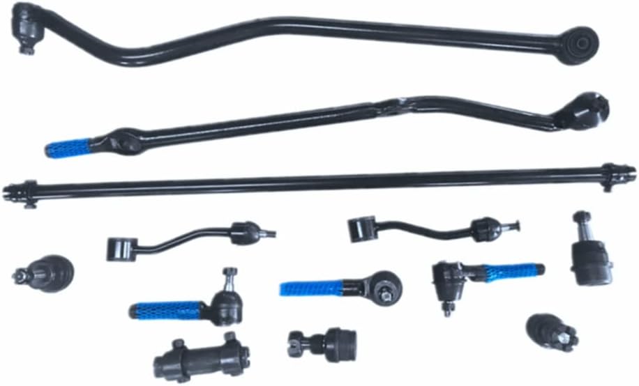 13PCS Suspension kit Tie Rod Drag Link Track Bar Ball Joint Sway Bar Fits 1997-2006 JeepTJ Wrangler
