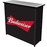 Budweiser Two Shelf Portable Bar with Case