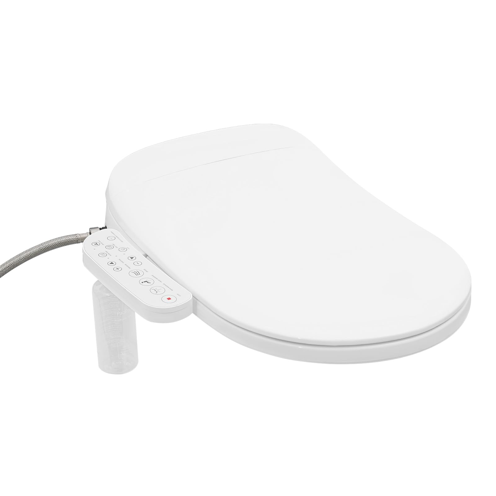 Juutalk Women's White Smart Toilet Seat, Heated Electric Bidet Seat Adjustable Temperature