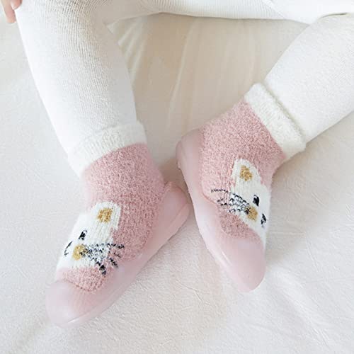 EnJoCho Children Casual Shoes Toddler Kids Infant Newborn Baby Boys Girls Shoes First Walkers Cute Cartoon Warm Socks3