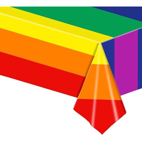 POPOYU Rainbow Table Cloth for Parties Cover