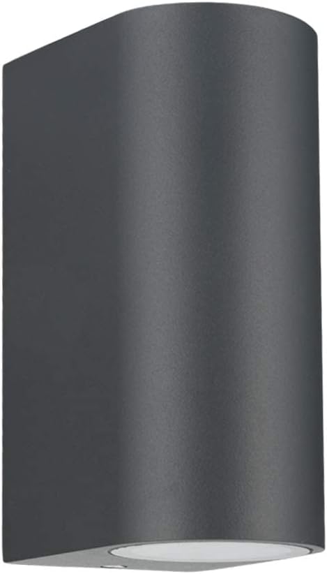 LASIDE Outdoor Wall Lights, Anthracite Grey GU10 Up Down Outside Wall ...
