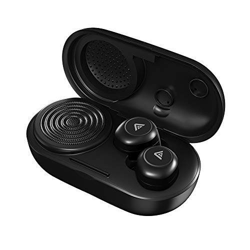 Flash Sale 2-in-1 Wireless Earbuds + Bluetooth Speaker, Sound Panda SPE-72S in-Ear Headphones with Wireless Charging Case, TWS Stereo Headset with Bluetooth Speaker, IPX4 and Premium Sound (Black)