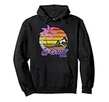 Es Grau Menorca España Beach Retro Surf Sudadera con Capucha