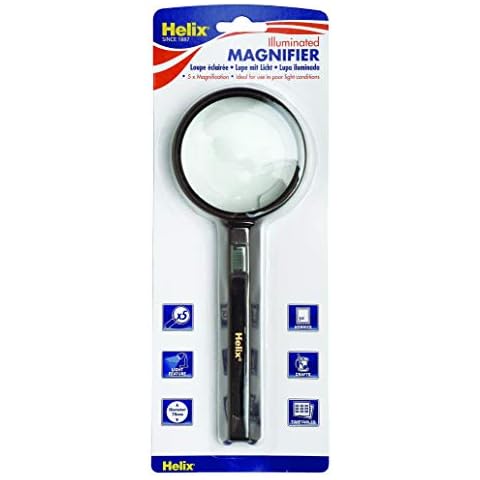 Helix Illuminated 5x Magnifying Glass Cover