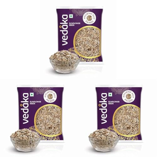 Image of Vedaka Premium Sunflower Whole Seeds, 200 g (Pack of 3)