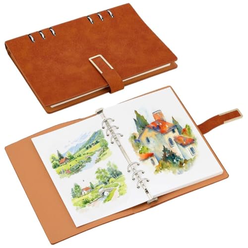 Carnet aquarelle papier coton pressé à froid A5 pour peinture et esquisse d'art