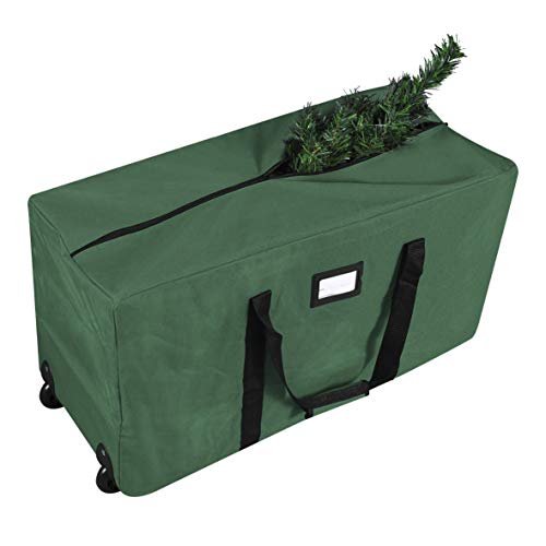 Propik Rolling Christmas Tree Storage Bag, Fits Up To 7.5 Ft. Tall Disassembled Holiday Tree, 22 Inch X 16 Inch X 50", Large Heavy Duty Xmas Storage Container With 2 Wheels & Handles thumb #5