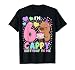 Capybara Birthday Shirt 6 Kawaii Girl Capybara 6th Birthday T-Shirt