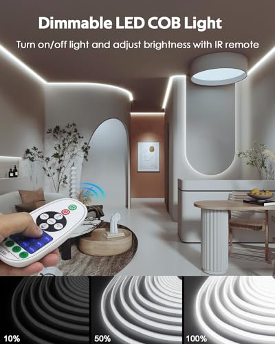 Tira Led Flexible COB Blanca 15.24 m con Control Remoto miniatura 4