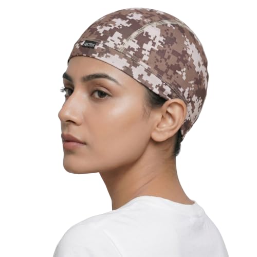 Image of Unisex Helmet Skull Cap for Bikers & Cyclists, Polyester Head Cap, Hair Inner Helmet Cap for Men, Sweat Cooling Beanie Cap, Skull Mask for Summer, Bike Accessories