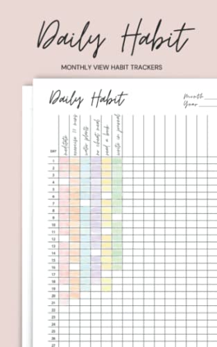 Daily Habit Tracker: Habit Tracking Notebook | One Month to a Page | Set Goals and Log to Build Good Habits on a Routine Basis with This Inspirational Productivity Journal | Small