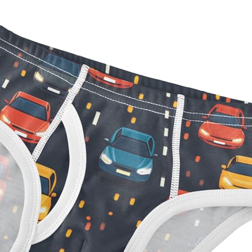 KLL Cute Pattern Cars Road Little Boys Pure Cotton Training Underwear Cute Undies4