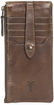 Frye womens Leather Melissa Snap Card Wallet, Dark Brown, One Size US