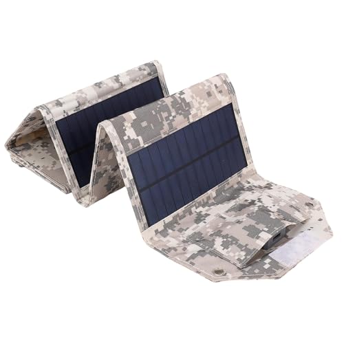 12W USB Solar Panel Charger, Foldable Portable Solar Panel for Camping, Hiking, Backpacking, USB Output Port, Solar Panels Suitable for Charging Phone, Camera