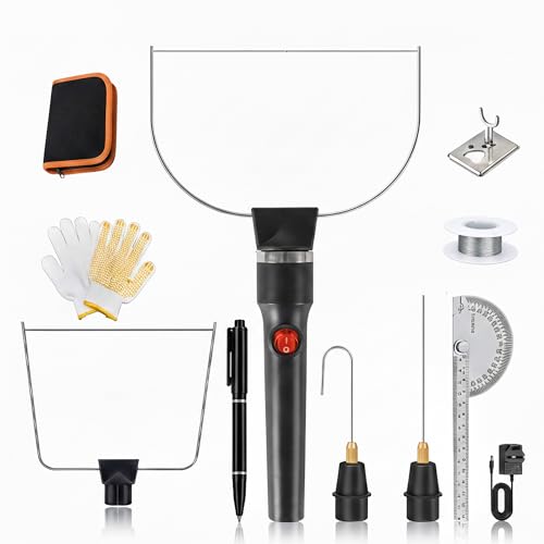 ROOKNEX 4 in 1 Hot Wire Foam Cutter Tool (11 Pcs) 18W Electric Polystyrene and Styrofoam Cutter for Foam Board Cutting & Carving Hole Digging Detail Handling DIY Crafts Polystyrene Pen Kit
