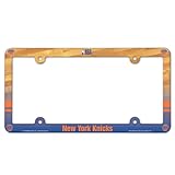 Officially Licensed Product Wincraft NBA New York Knicks License Plate with Full Color Frame