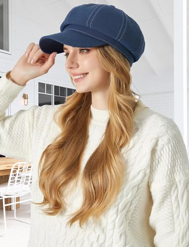 Casquette française en denim pour protéger du vent avec style