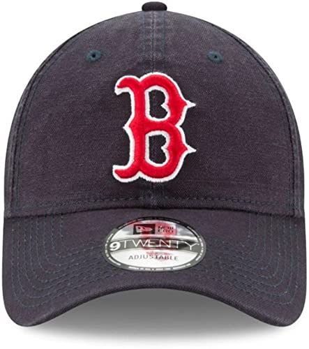 Boné New Era MLB Khaki Core Classic 9TWENTY Ajustável, tamanho único, Boston Red Sox azul-marinho, T