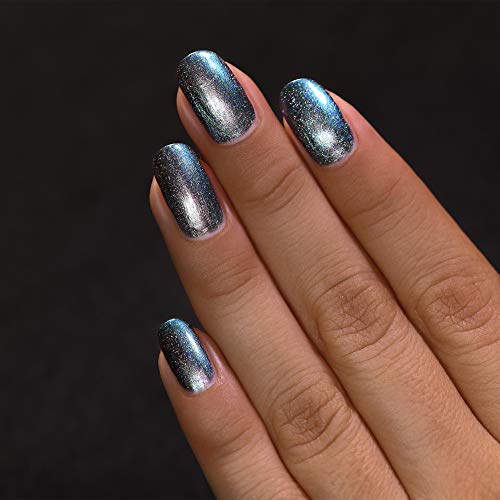 Image of ILNP Stardust (H) - Unique Silver to Teal Holographic Ultra Chrome Nail Polish