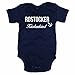 Produktbild shirtdepartment Baby Body Rostocker Küstenkind Bodysuit Strampler Rostock Küste Meer See, dunkelblau-weiss, 50-62