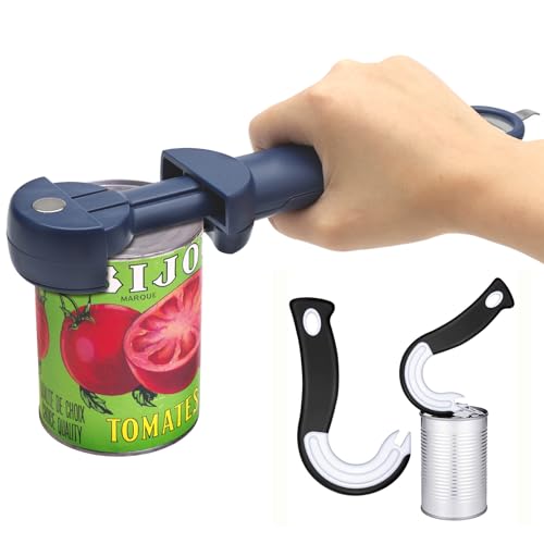 2PCS Jar Openers, Multi Function Bottle Opener Ring Bottle Opener Kit Can Opener for Weak Hands Jar Gripper Screw Cap Kitchen Gadget Essential Locking Rings Opener