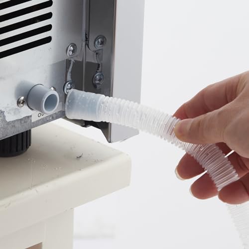 Fabricadora de hielo acero inoxidable 100 lbs diarias miniatura 6