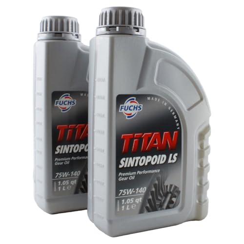 Fuchs 2 Liter TITAN SINTOPOID LS SAE 75W-140 Gear Oil (2 x 1L)