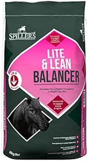 SPILLERS Lite & Lean Balancer Horse Feed, 20KG  Multi-Vitamin & Mineral Balancer Supplement for Horses and Ponies on a Weight Loss Diet - High in Lysine, Low in Starch and Sugar, Contains Biotin