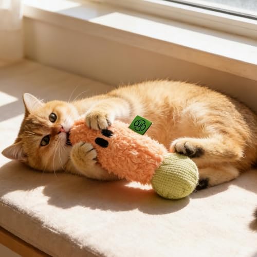 Juguetes de peluche para gatos para morder y masticar de forma segura en casa 4
