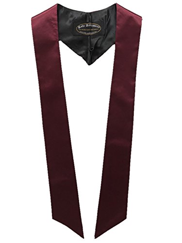 Robe Academicus Schärpe Abschlussfeier (Bordeaux-rot)