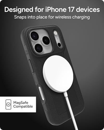 Coque graphène iPhone 17 Pro ultra résistante aux chutes de 3m compatible aimant MagSafe