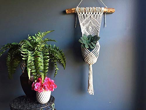 Miniatura 2 de WILD COTTON Macrame Plant Hanger Indoor Hanging Planter - Macrame Plant Holder - Macrame Plant Hanging - Macrame Plant Hangers Large - Driftwood