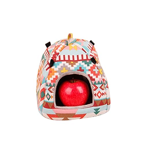 BUGUUYO Cama Hamster y Guinea Pig Casa De Invierno Colgante Suave Cama Cálida para Hámster Chinchilla Erizo y Otros Roedores Accesorio para Jaula Estilo