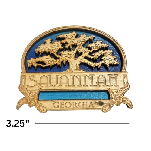Imán decorativo de madera Árbol Roble de Savannah miniatura 4