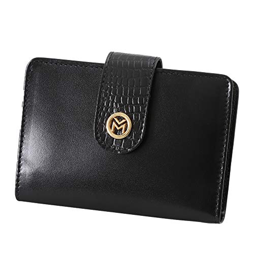 Carteira Feminina Couro Legítimo Porta Documentos 301 (Preto)