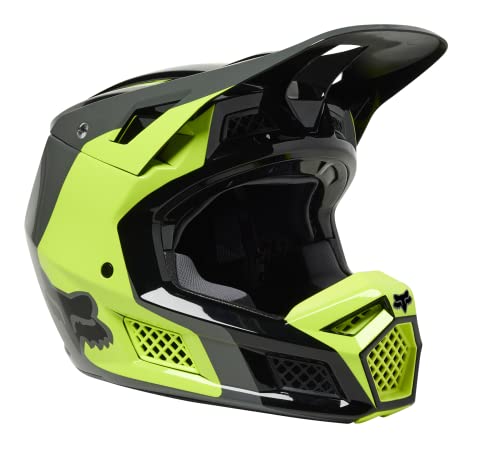 Fox Racing Unisex V3 RS Motocross Dirt Bike Helmet, Fluorescent Yellow, Small