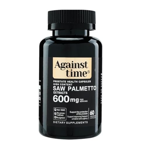 Against Time Ultra High Content Saw Palmetto Prostate Support Complex, 60 Capsules, with Vitamin B1 and B12
